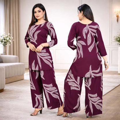 Women’s Rayon Printed Co-Ord Set