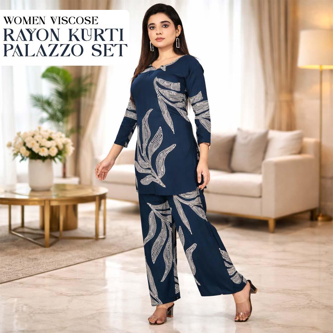 Women’s Rayon Printed Co-Ord Set