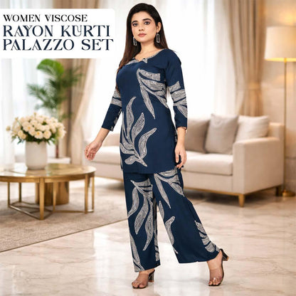 Women’s Rayon Printed Co-Ord Set
