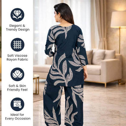 Women’s Rayon Printed Co-Ord Set
