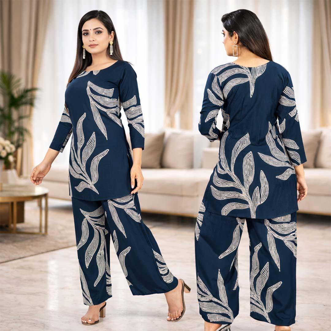 Women’s Rayon Printed Co-Ord Set
