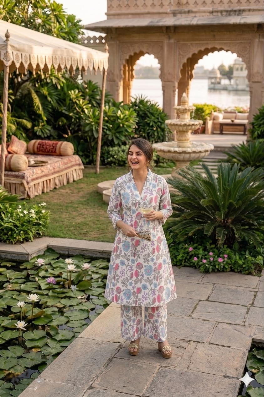 Women’s Floral Cotton Coord Set