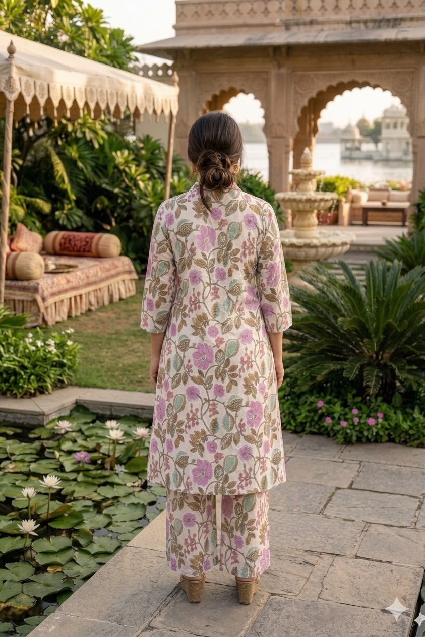 Women’s Floral Cotton Coord Set