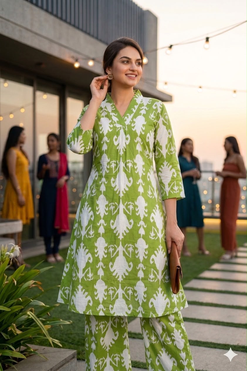 Women’s Cotton Printed Coord Set