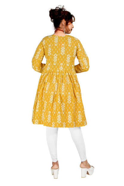 Jaipuri Cotton Tunic Aliya Top – Full Sleeves Printed Women’s Top