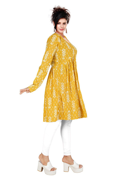 Jaipuri Cotton Tunic Aliya Top – Full Sleeves Printed Women’s Top