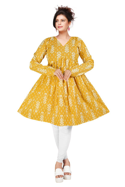 Jaipuri Cotton Tunic Aliya Top – Full Sleeves Printed Women’s Top