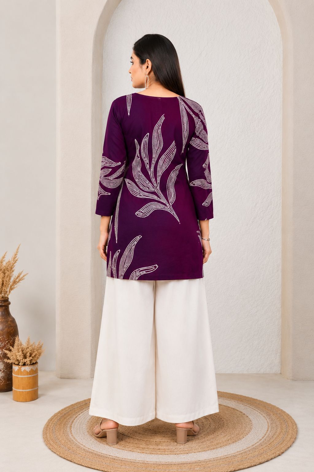 Women’s Rayon Printed Kurti – Full Sleeve Stylish Casual Wear
