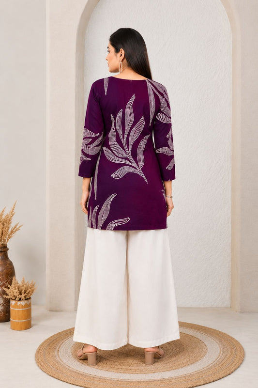 Women’s Rayon Printed Kurti – Full Sleeve Stylish Casual Wear